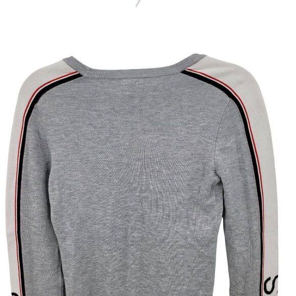 Vtg 90s Guess Womens Gray Knit Logo Spell Out Sweater Sz S Streetwear‎ Hip Hop - Picture 5 of 7